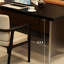 Bureau rectangulaire en bois massif noir-109518514