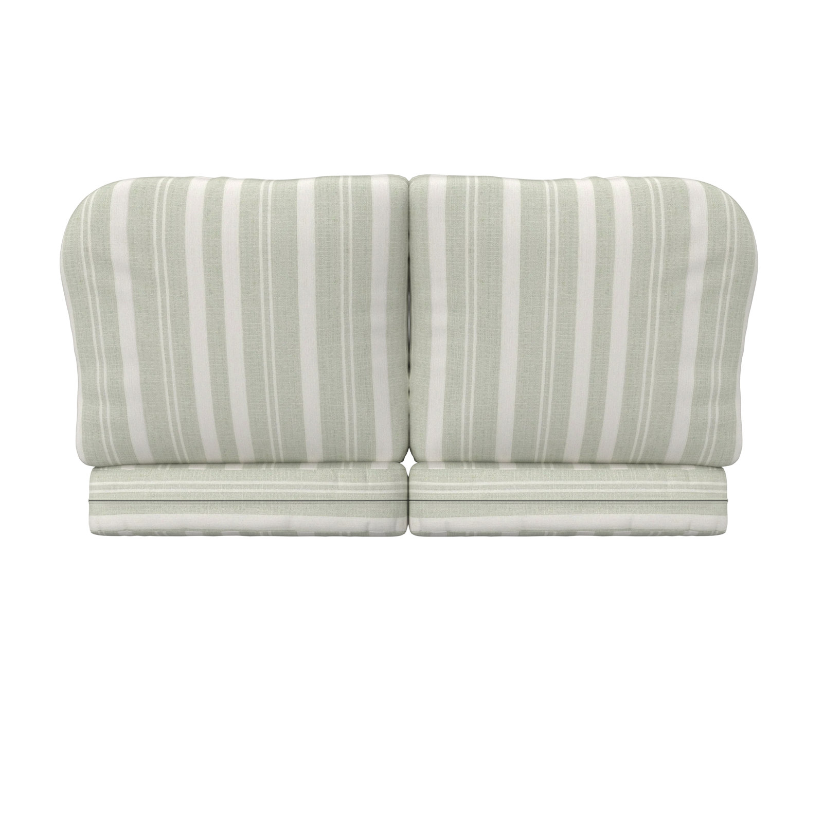 Amala Indoor/Outdoor Sunbrella® Loveseat Cushion, Sunbrella® Trainquil Sage