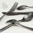 over&back Curved 18/8 Flatware Set - Service for 4-99316932