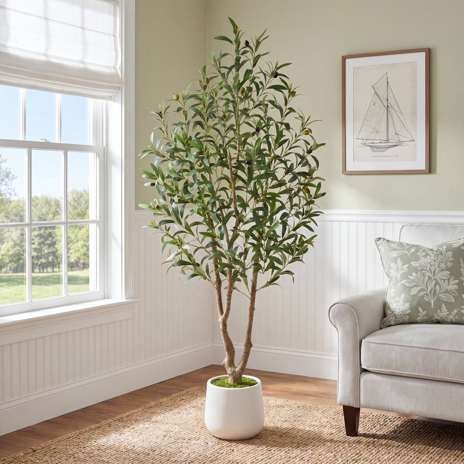 Olive Tree in Pot, 60" H x 26" W