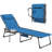 Outdoor Folding Lounge Chair With5-Level Adjustable Backrest And Tray Table-1299166001