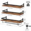 Brijesh Wall Mounted Wine Glass Rack Brown