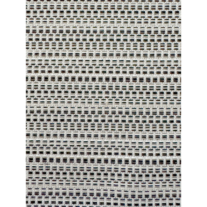 Napperon intérieur noir et blanc Compass Line, Black