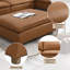 Repose-pieds modulaire en cuir Brighton