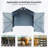 12×20 FT Outdoor Storage Shed Metal Garage Shed For Car, Bike, Lawnmower - Backyard Tool House Building 2 Doors And 4 Vents (Upgraded Version)