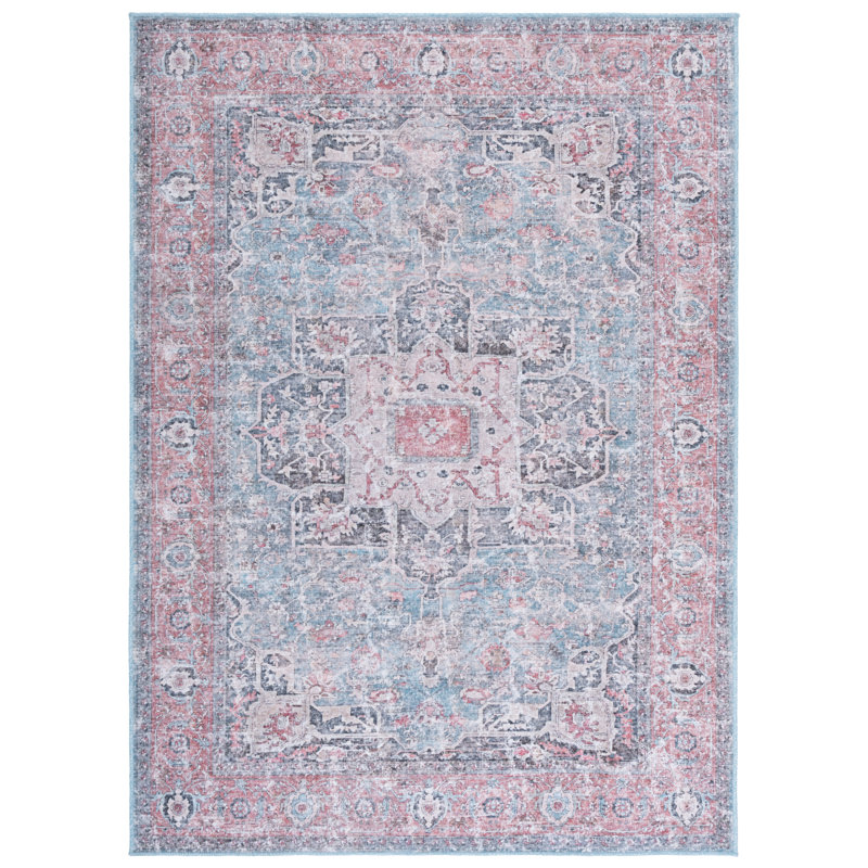Vintage Heriz Performance Machine Washable Oriental Rug, Rectangle 9' x 12'