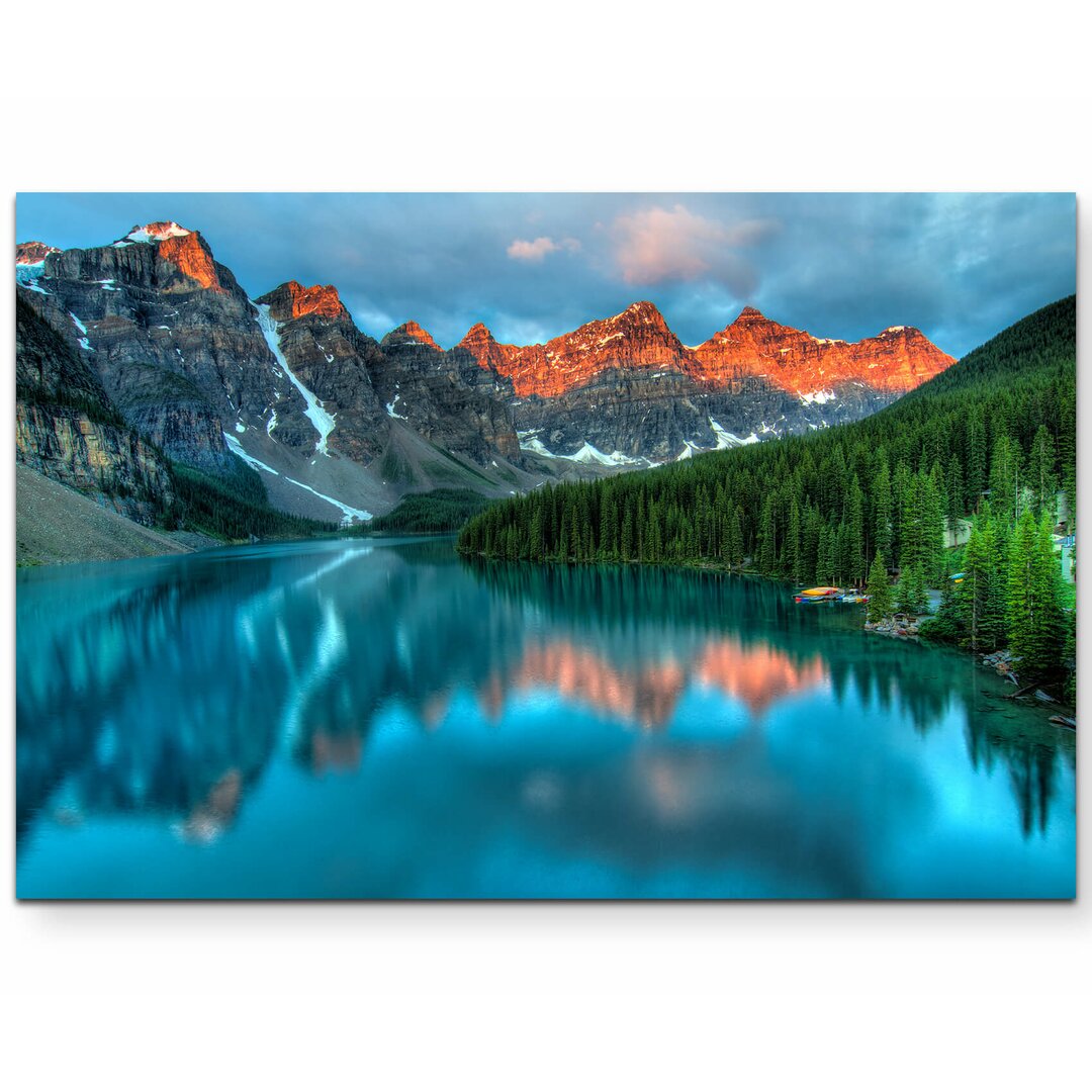 Leinwandbild Moraine See im Banff-Nationalpark – Kanada