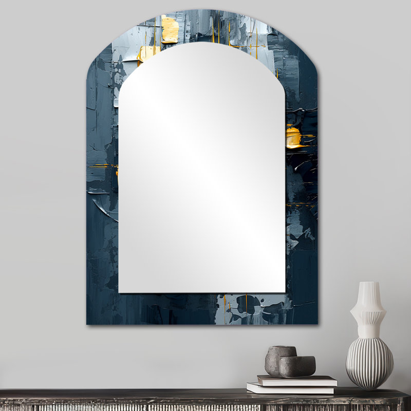 «Abstraction on Retro Blue I», «Reproduction avec espoir», art mural en métal, 34 po x 25 po