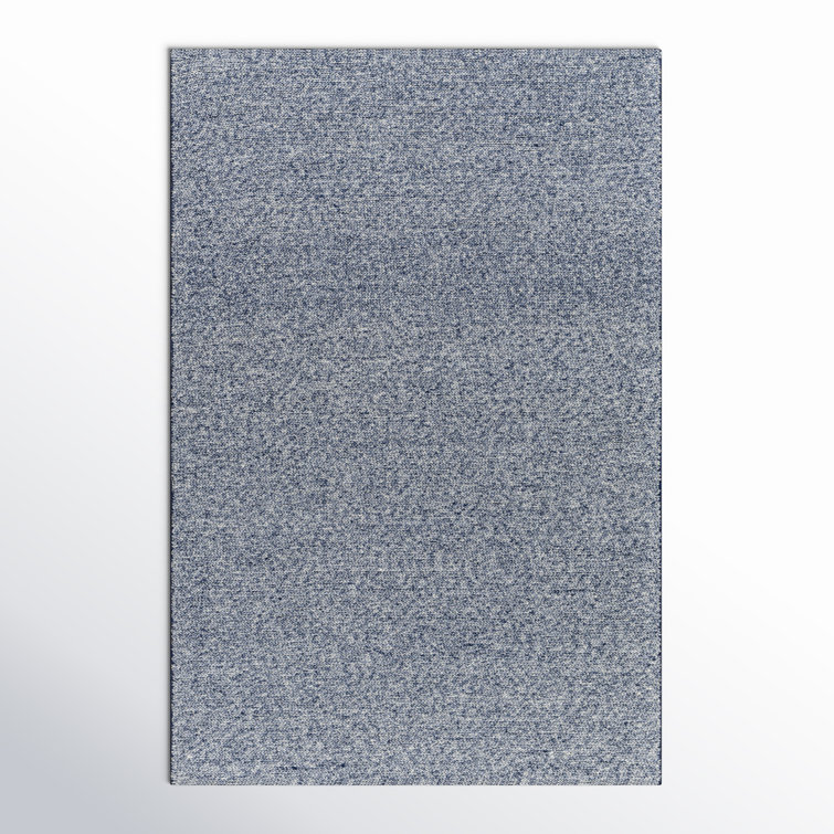 Rectangle Tariah Handmade Flatweave Wool Area Rug in Blue