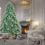 5 pi - Arbre de Noël teinté avec 1194 pointes en PE + PVC - Arbre unique avec des branches à charnières, assemblage facile, support en métal stable, décor des Fêtes accrocheur-1181079416