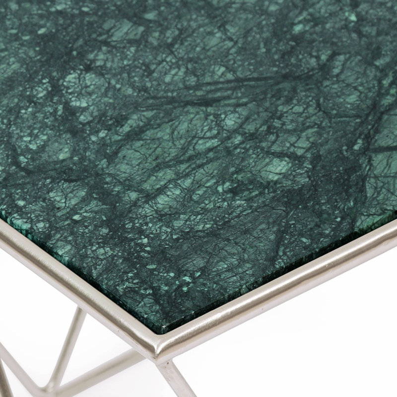 Table basse Cerdic, Argent, Vert