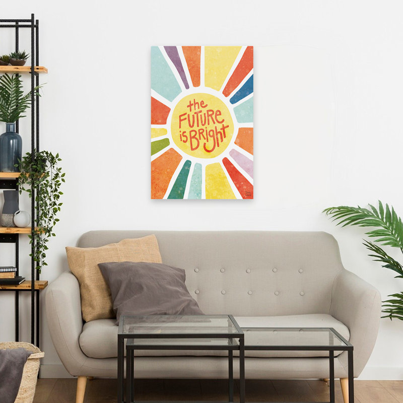 The Futur Is Bright Contemporary, H 24 po x l 16 po