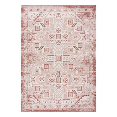 Tapis intérieur / extérieur bleu Allexis Southwestern