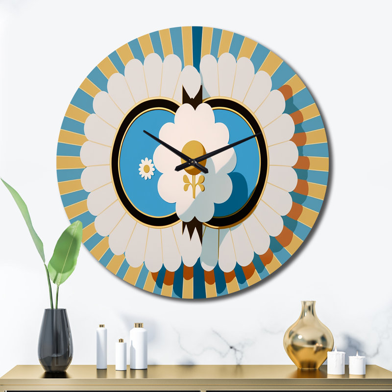 Horloge murale en métal, Très grand