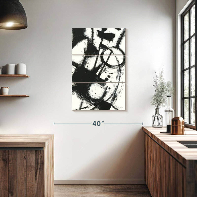 Avery Expression Abstract II White, 38" H x 24" W