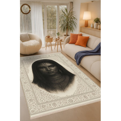 Tapis beige tissé Mosso