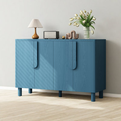 Tiko Wooden Sideboard with 4 Doors & Adjustable Shelves