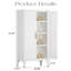 Armoire de rangement durable et réglable avec portes et tablettes magnétiques