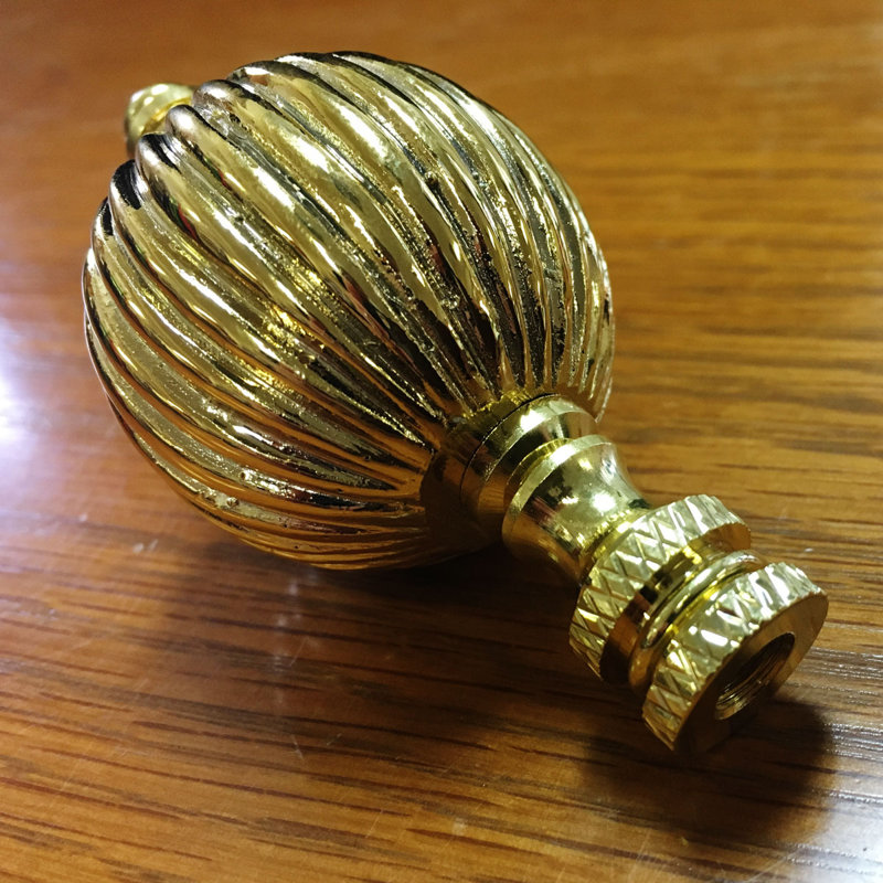 Faîteau lampe en forme de ballon, Laiton poli