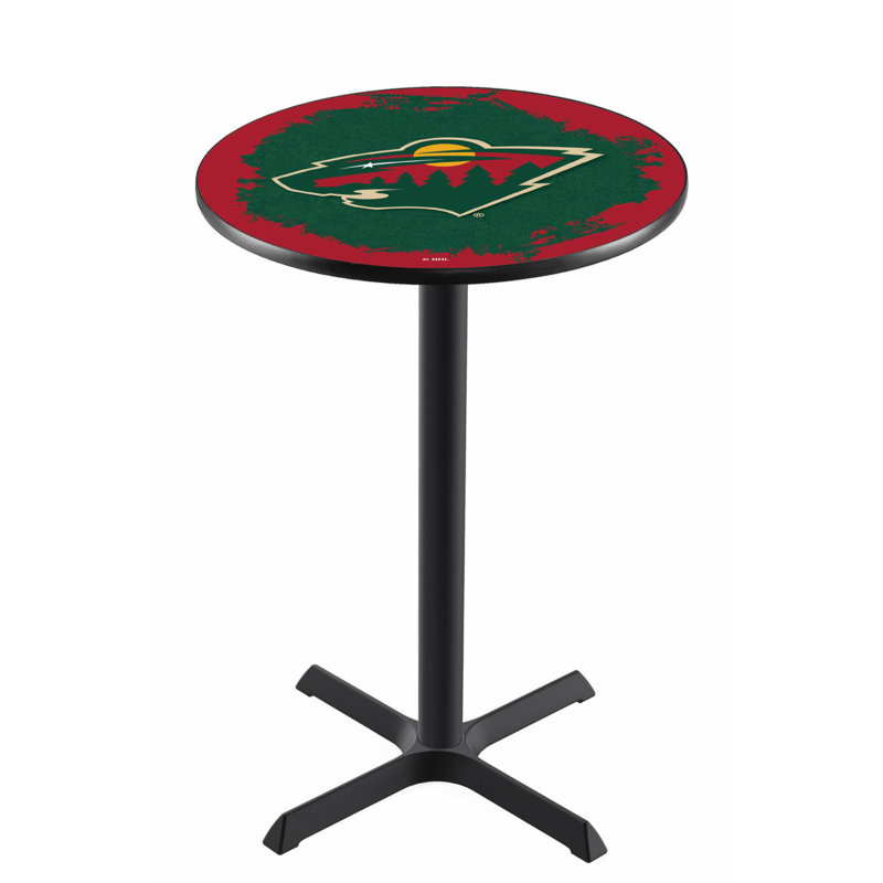 NHL Pub Table, Minnesota Wild, 42" H x 28" L x 28" W