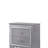 Nightstand - Two Drawer Gray Bedside Table
