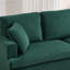 Corduroy Sofa Set with 2 Throw Pillows, Deep-Seated Upholstered Couch with Square Arms, Cosy Living-400945007-388862196