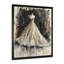 Illustration de robe de mode glamour dorée et noire II - décoration murale tendance-957811214-957811252