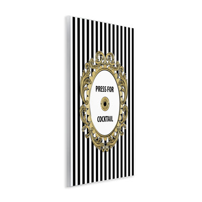 «Press For Cocktail Celebration», plaque murale, design par Martina Pavlova