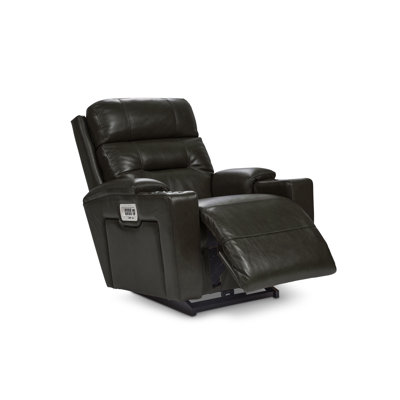 Neo Leather Match Power Rocking Recliner with Power Headrest and Lumbar by La-Z-Boy