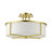 Charlieann Fabric Semi Flush Mount-54284035