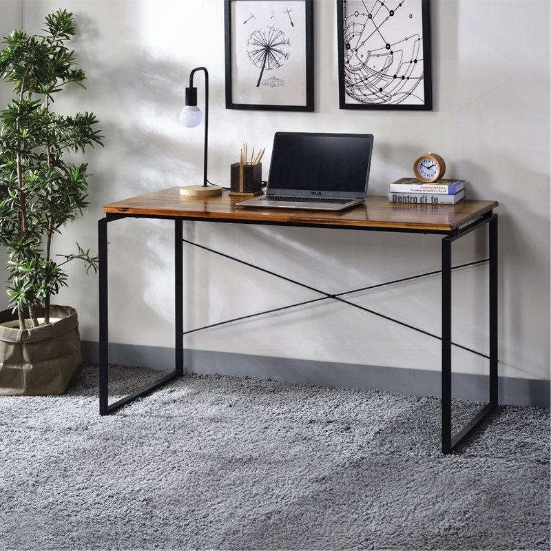 Table pour ordinateur 1pc, Brun / Noir