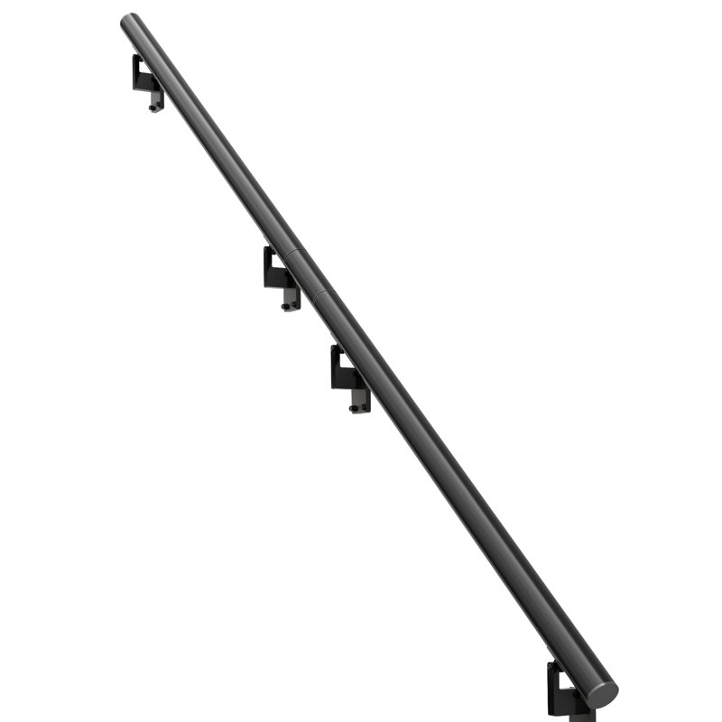Rampes murales en alliage d'aluminium, H 7 po x l 144 po x P 2,76 po