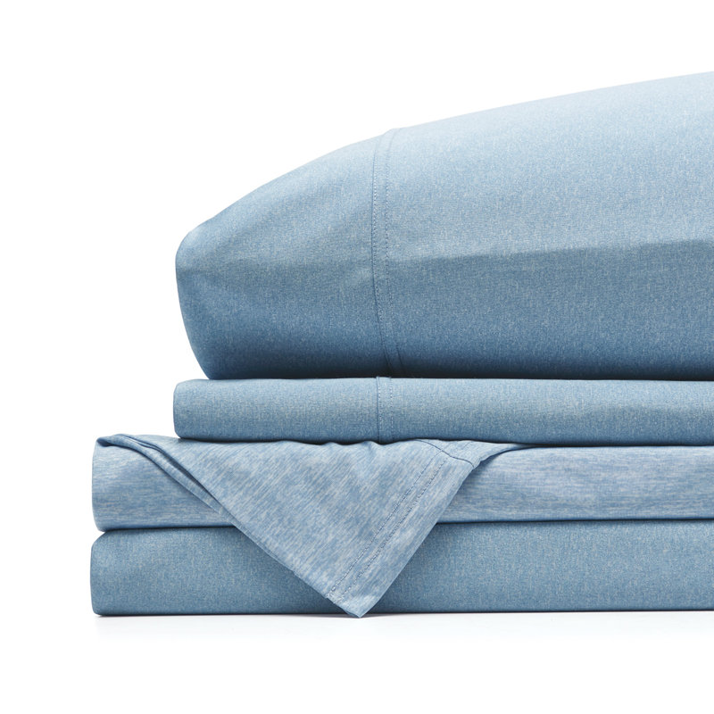 Ensemble de draps en polyester Wick Technology, Simple, Bleu