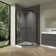 36'' W 76'' H Frameless Neo-angle Reversible Shower Kit