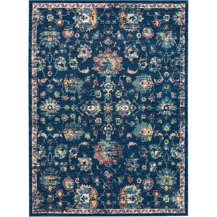 Tapis oriental bleu / rose Dreya