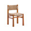 Ensemble de salle à manger de patio en bois d'acacia 7 pièces avec table extensible Hapeville