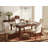 9 Piece Dining Room Table Set Includes a Rectangle Wooden Table with Butterfly Leaf and 8 Gray Linen Fabric Upholstered Chairs-1626084250-1626084249-1710983412