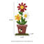 Aphsana trio de fleurs, art de jardin
