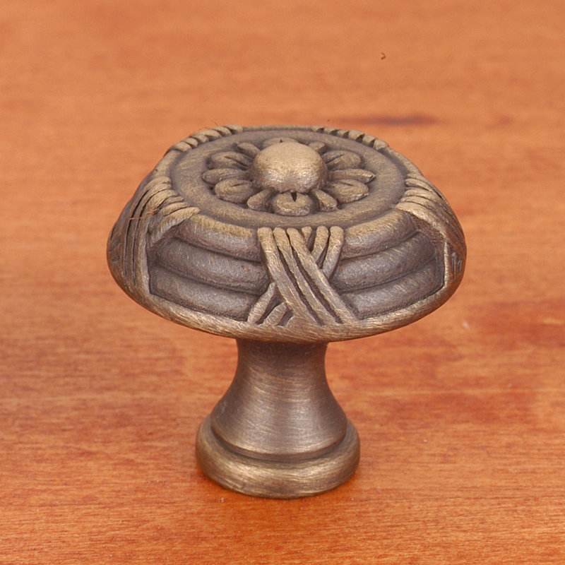 CK Series 1 1/2" Diameter Mushroom Knob, Small, Antique English