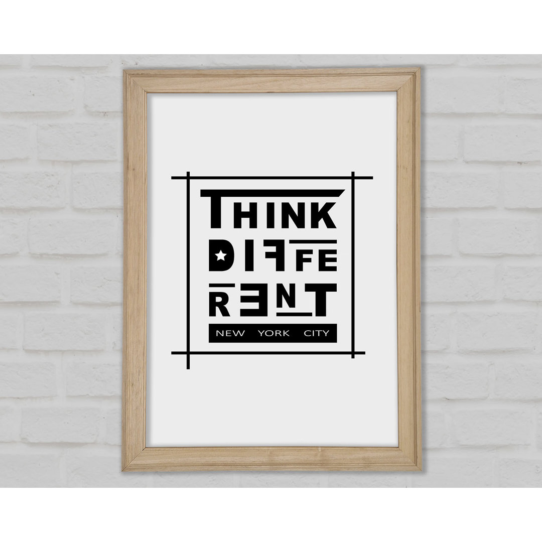 Gerahmter Kunstdruck Think Different