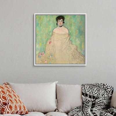 Reproduction d’art sur toile, "portrait d’Amalie Zuckerberg, 1917-1918" par Gustav Klimt
