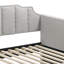 Lit de jour simple avec couchette Dove Grey