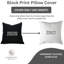 Fabdivine Premium Solid Cushion Cover – Elegant & Durable, Black-109666271
