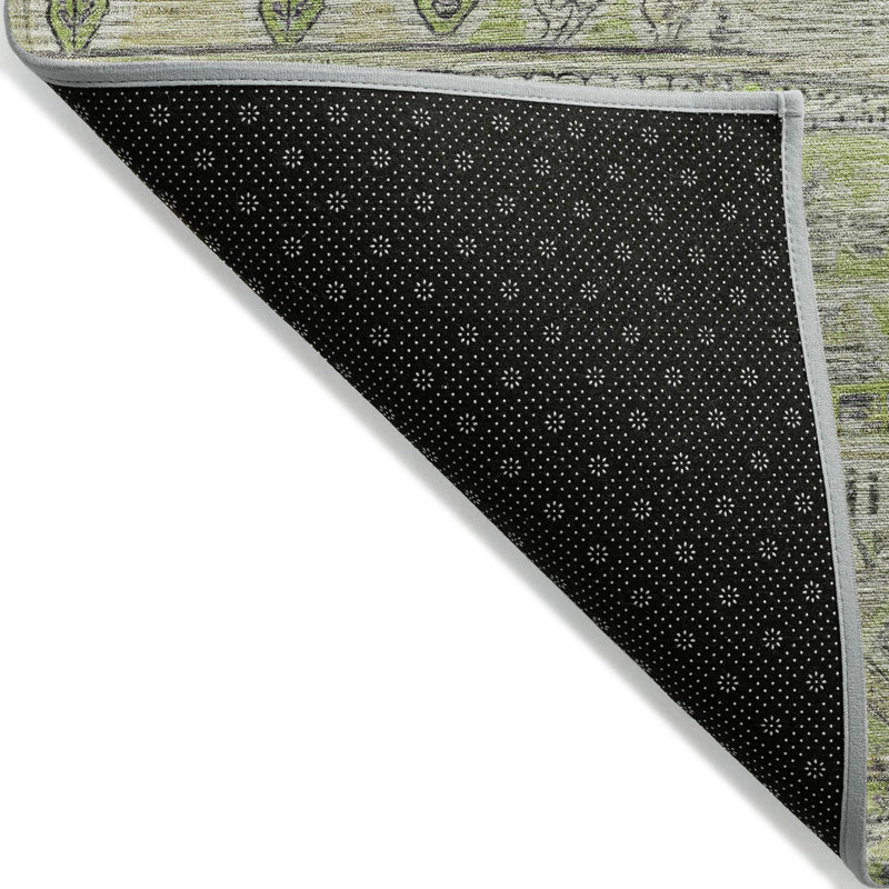Tapis beige d'intérieur / extérieur lavable à la machine, Rectangulaire 8 pi x 10 pi