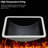 Lucilla 21"X14.95" Black Ceramic Bathroom Sink, Smooth Surface, Efficient Drain, Vertical Undermount For Space
