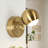 Bhagwan 1 - Light LED Dimmable Gold Armed Sconce