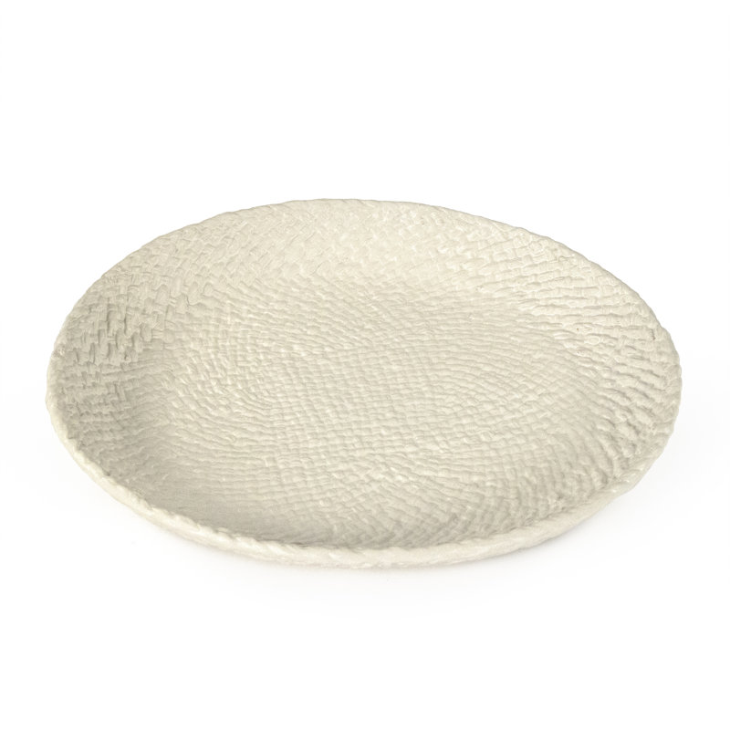 Plateau Jill, Blanc, L 13,25 po x L 13,25 po x H 1,75 po