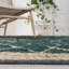 Tapis vert foncé en jute / coton tissé à la main Kedron-1649701449