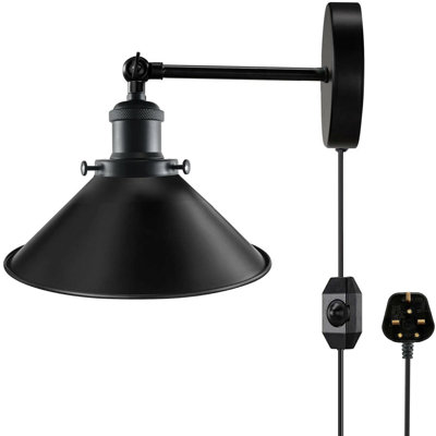 Dunlar Plug-in Armed Sconce