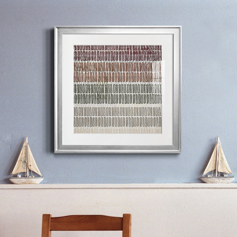 Chartres - Single Picture Frame Graphic Art, Silver Framed Paper, 22.5" H x 22.5" W x 1.5" D